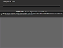 Tablet Screenshot of integrous.com